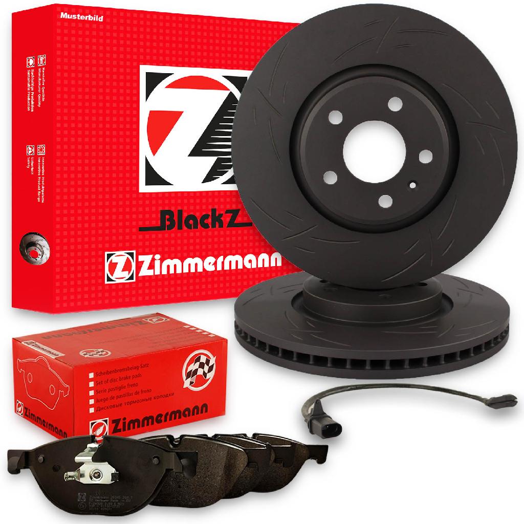 ZIMMERMANN Bremsscheibe 150.1289.53 + Bremsbelagsatz, Scheibenbremse 21934.170.2