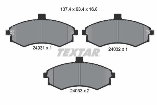 TEXTAR Bremsscheibe 92130800 + Bremsbelagsatz, Scheibenbremse 2403101 Bild TEXTAR Bremsscheibe 92130800 + Bremsbelagsatz, Scheibenbremse 2403101