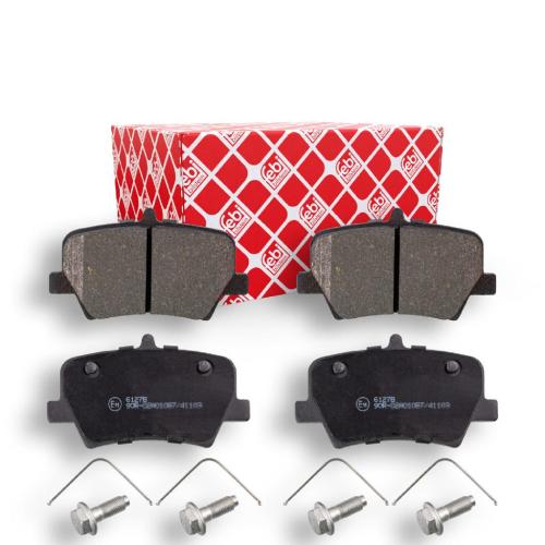 FEBI BILSTEIN Bremsscheibe 107517 + Bremsbelagsatz, Scheibenbremse 180229 + Bremsbelagsatz, Scheibenbremse 16984 + Bremsscheibe 107518 Bild FEBI BILSTEIN Bremsscheibe 107517 + Bremsbelagsatz, Scheibenbremse 180229 + Bremsbelagsatz, Scheibenbremse 16984 + Bremsscheibe 107518