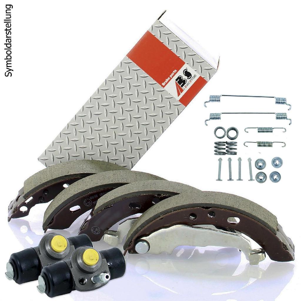 A.B.S. Radbremszylinder 62850X + Bremsbackensatz 8311 + Radbremszylinder 62851X + Zubehörsatz, Bremsbacken 0617Q