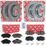 FEBI BILSTEIN Bremsscheibe 106353 + Bremsbelagsatz, Scheibenbremse 180229 + Bremsbelagsatz, Scheibenbremse 16984 + Bremsscheibe 107518