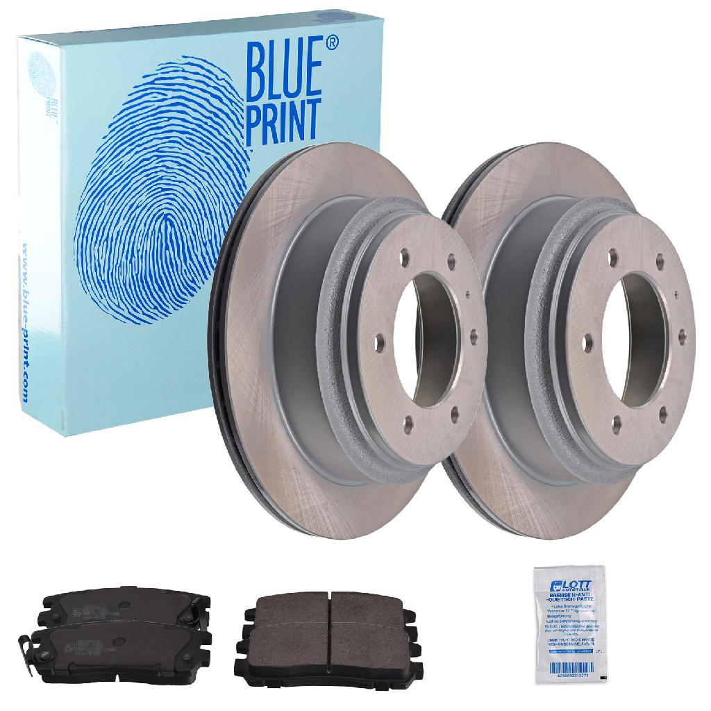 BLUE PRINT Bremsscheibe ADZ94313 + Bremsbelagsatz, Scheibenbremse ADZ94216