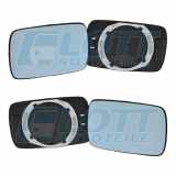 JOHNS Spiegelglas, Außenspiegel 20 06 37-80 + Spiegelglas, Außenspiegel 20 06 38-80