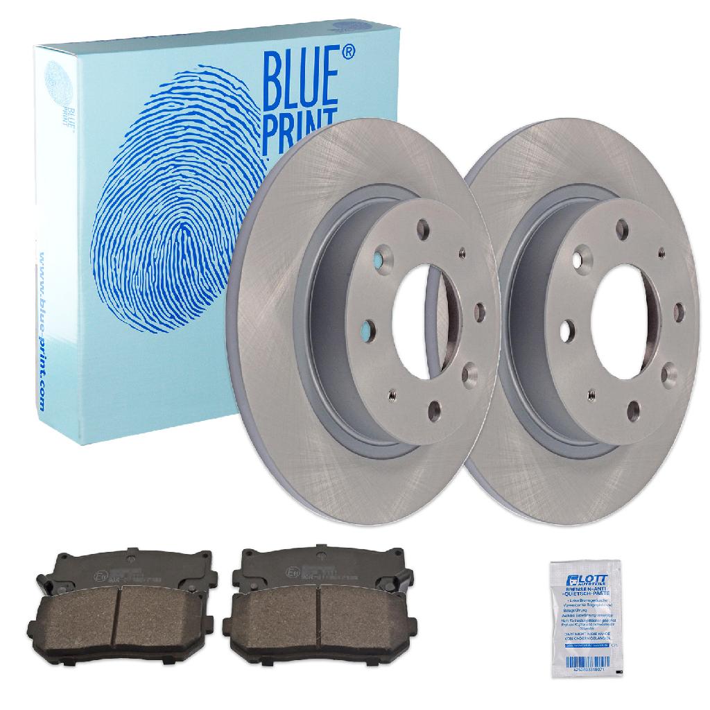 BLUE PRINT Bremsbelagsatz, Scheibenbremse ADG04266 + Bremsscheibe ADG04336