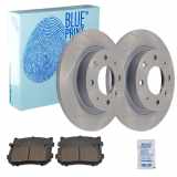BLUE PRINT Bremsbelagsatz, Scheibenbremse ADG04266 + Bremsscheibe ADG04336