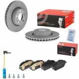 BREMBO Bremsbelagsatz, Scheibenbremse P 50 118 + Warnkontakt, Bremsbelagverschleiß A 00 353 + Bremsscheibe 09.D526.13
