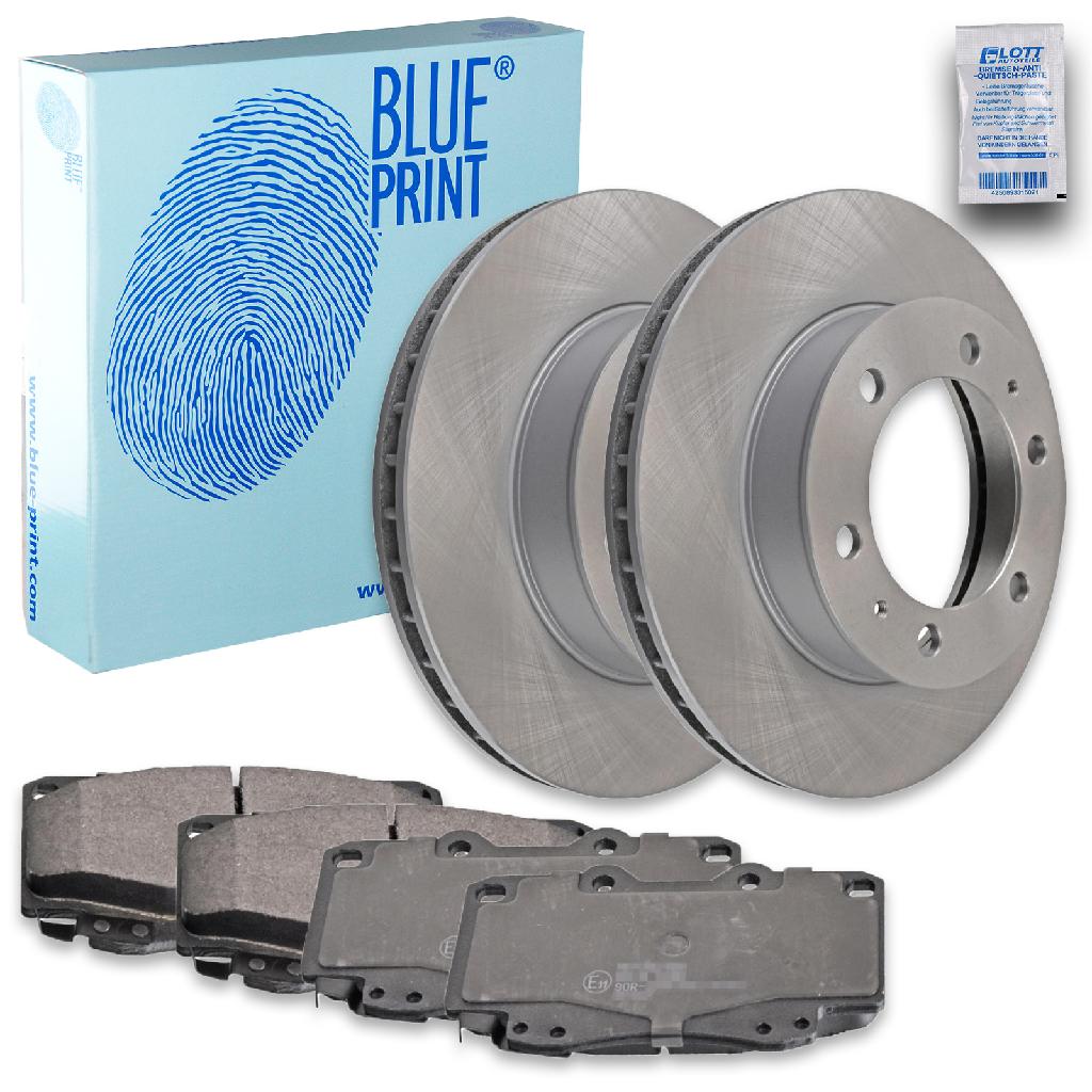 BLUE PRINT Bremsbelagsatz, Scheibenbremse ADT342160 + Bremsscheibe ADT343211