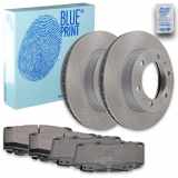 BLUE PRINT Bremsbelagsatz, Scheibenbremse ADT342160 + Bremsscheibe ADT343211