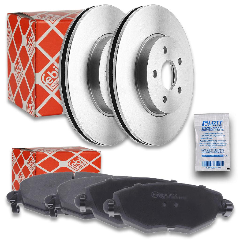 FEBI BILSTEIN Bremsbelagsatz, Scheibenbremse 16402 + Bremsscheibe 18626
