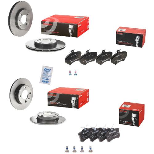 BREMBO Bremsscheibe 09.5166.11 + Bremsbelagsatz, Scheibenbremse P 85 032 + Bremsscheibe 08.7165.21 + Bremsbelagsatz, Scheibenbremse P 85 017 Bild BREMBO Bremsscheibe 09.5166.11 + Bremsbelagsatz, Scheibenbremse P 85 032 + Bremsscheibe 08.7165.21 + Bremsbelagsatz, Scheibenbremse P 85 017