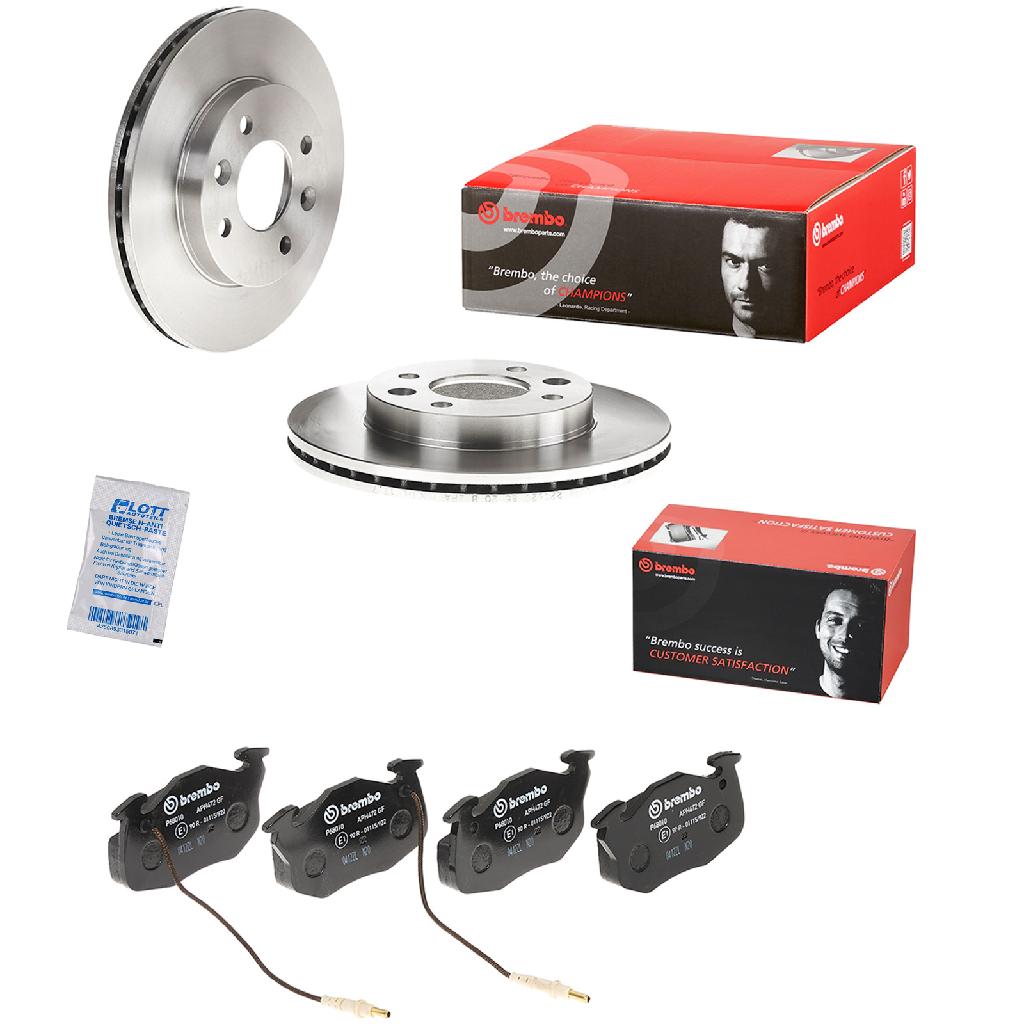 BREMBO Bremsbelagsatz, Scheibenbremse P 68 010 + Bremsscheibe 09.3148.14