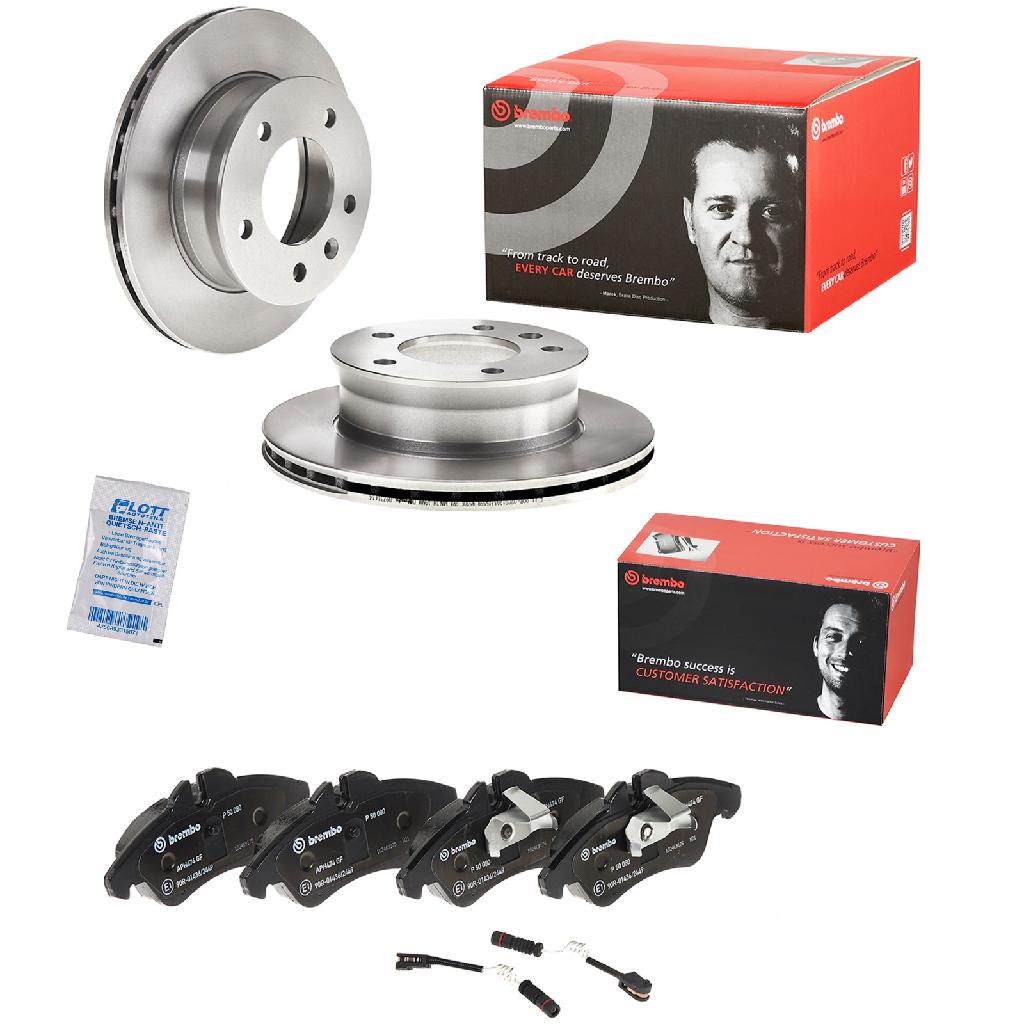 BREMBO Bremsbelagsatz, Scheibenbremse P 50 080 + Bremsscheibe 09.7314.14