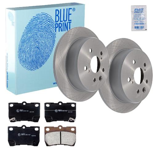 BLUE PRINT Bremsbelagsatz, Scheibenbremse ADT342156 + Bremsscheibe ADT343209 Bild BLUE PRINT Bremsbelagsatz, Scheibenbremse ADT342156 + Bremsscheibe ADT343209