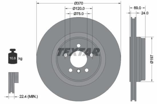 TEXTAR Bremsbelagsatz, Scheibenbremse 2373101 + Warnkontakt, Bremsbelagverschleiß 98042500 + Bremsscheibe 92270003 Bild TEXTAR Bremsbelagsatz, Scheibenbremse 2373101 + Warnkontakt, Bremsbelagverschleiß 98042500 + Bremsscheibe 92270003