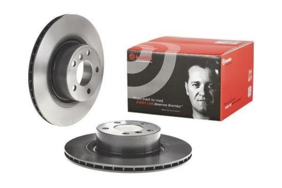 BREMBO Bremsscheibe 09.B569.11 + Warnkontakt, Bremsbelagverschleiß A 00 455 + Bremsbelagsatz, Scheibenbremse P 06 064 Bild BREMBO Bremsscheibe 09.B569.11 + Warnkontakt, Bremsbelagverschleiß A 00 455 + Bremsbelagsatz, Scheibenbremse P 06 064