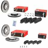 BREMBO Bremsbelagsatz, Scheibenbremse P 85 165 + Bremsscheibe 09.B969.11 + Bremsbelagsatz, Scheibenbremse P 85 154 + Bremsscheibe 09.D423.11