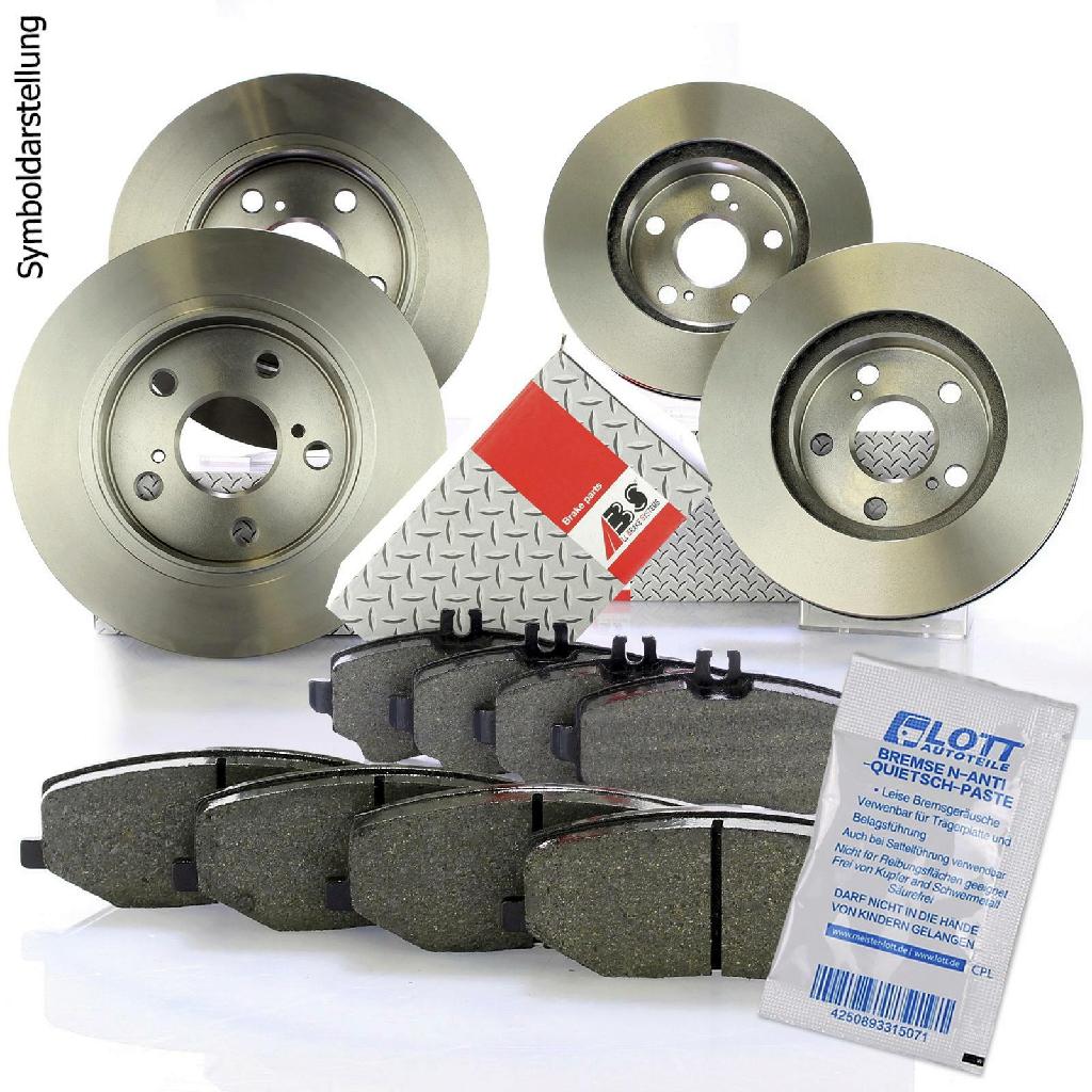 A.B.S. Bremsscheibe 16055 + Bremsbelagsatz, Scheibenbremse 36672 + Bremsbelagsatz, Scheibenbremse 36666 + Bremsscheibe 15950