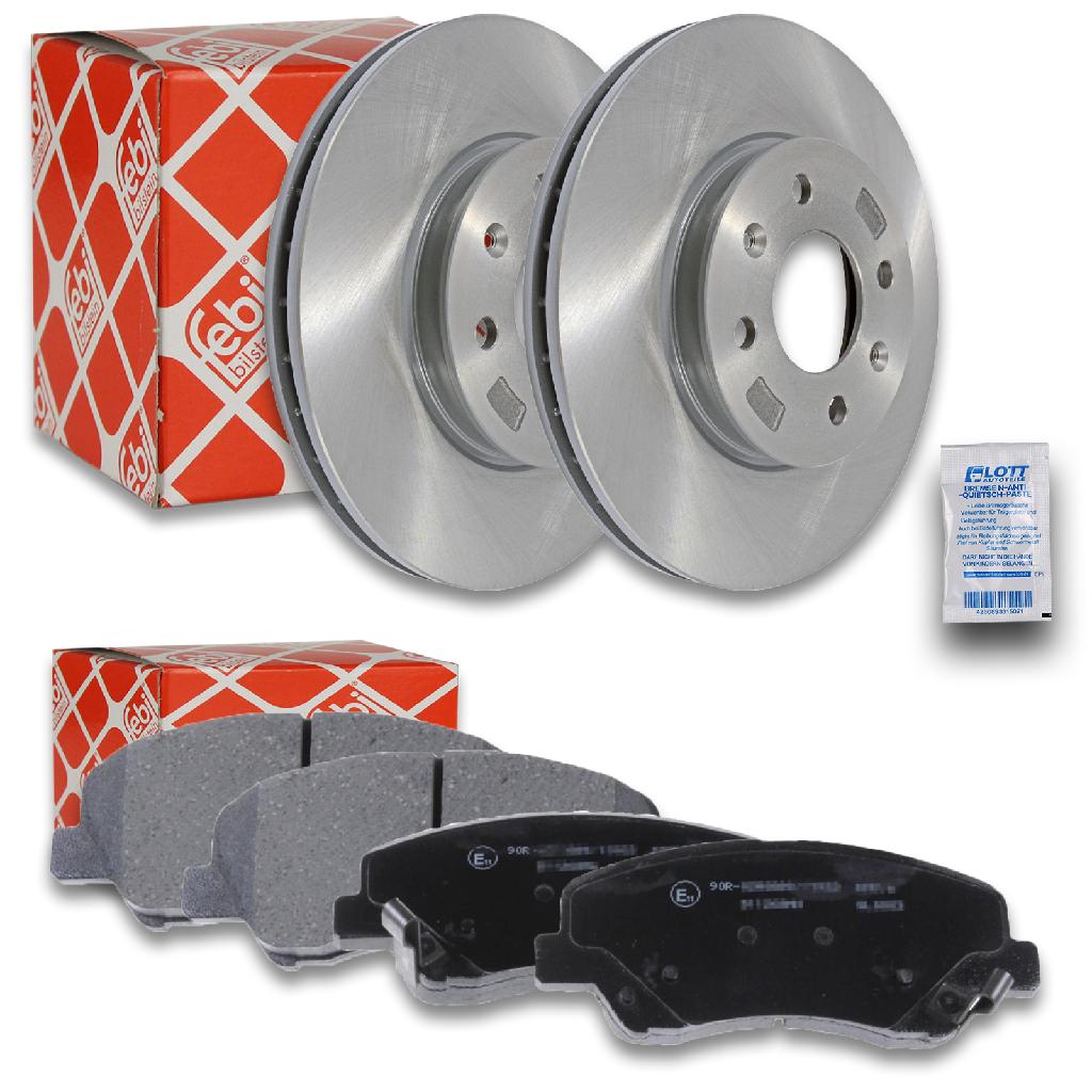 FEBI BILSTEIN Bremsbelagsatz, Scheibenbremse 170244 + Bremsscheibe 108447