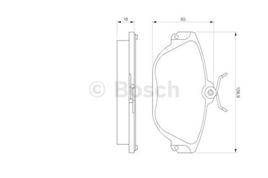 BOSCH Bremsbelagsatz, Scheibenbremse 0 986 424 016 + Bremsscheibe 0 986 478 298 Bild BOSCH Bremsbelagsatz, Scheibenbremse 0 986 424 016 + Bremsscheibe 0 986 478 298