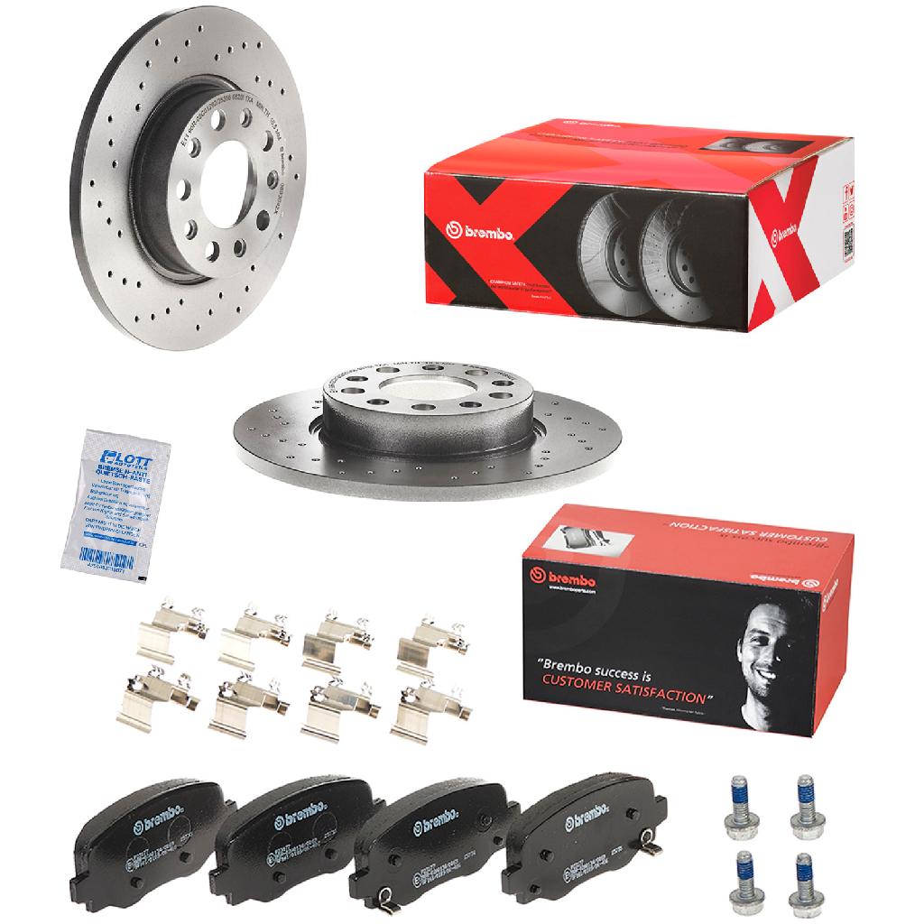 BREMBO Bremsbelagsatz, Scheibenbremse P 23 177 + Bremsscheibe 08.9364.2X