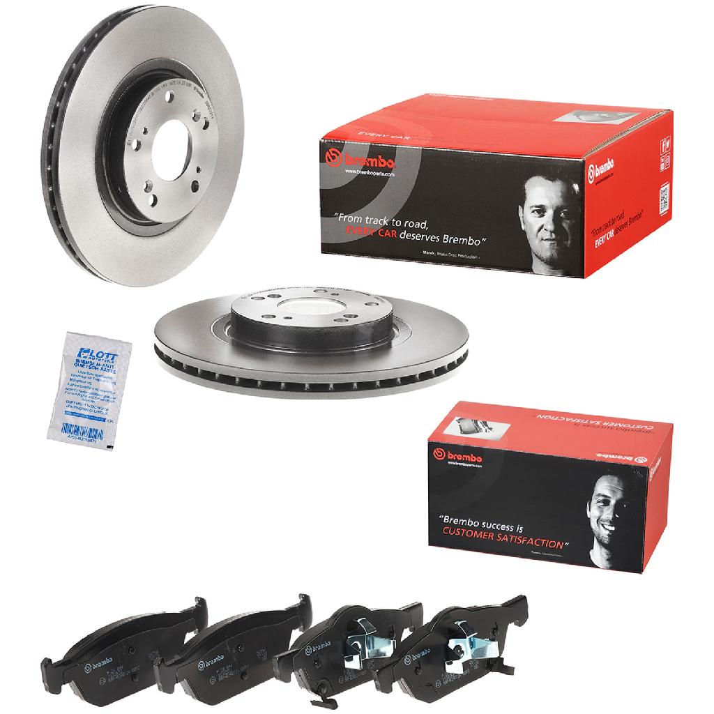 BREMBO Bremsbelagsatz, Scheibenbremse P 28 044 + Bremsscheibe 09.B270.11