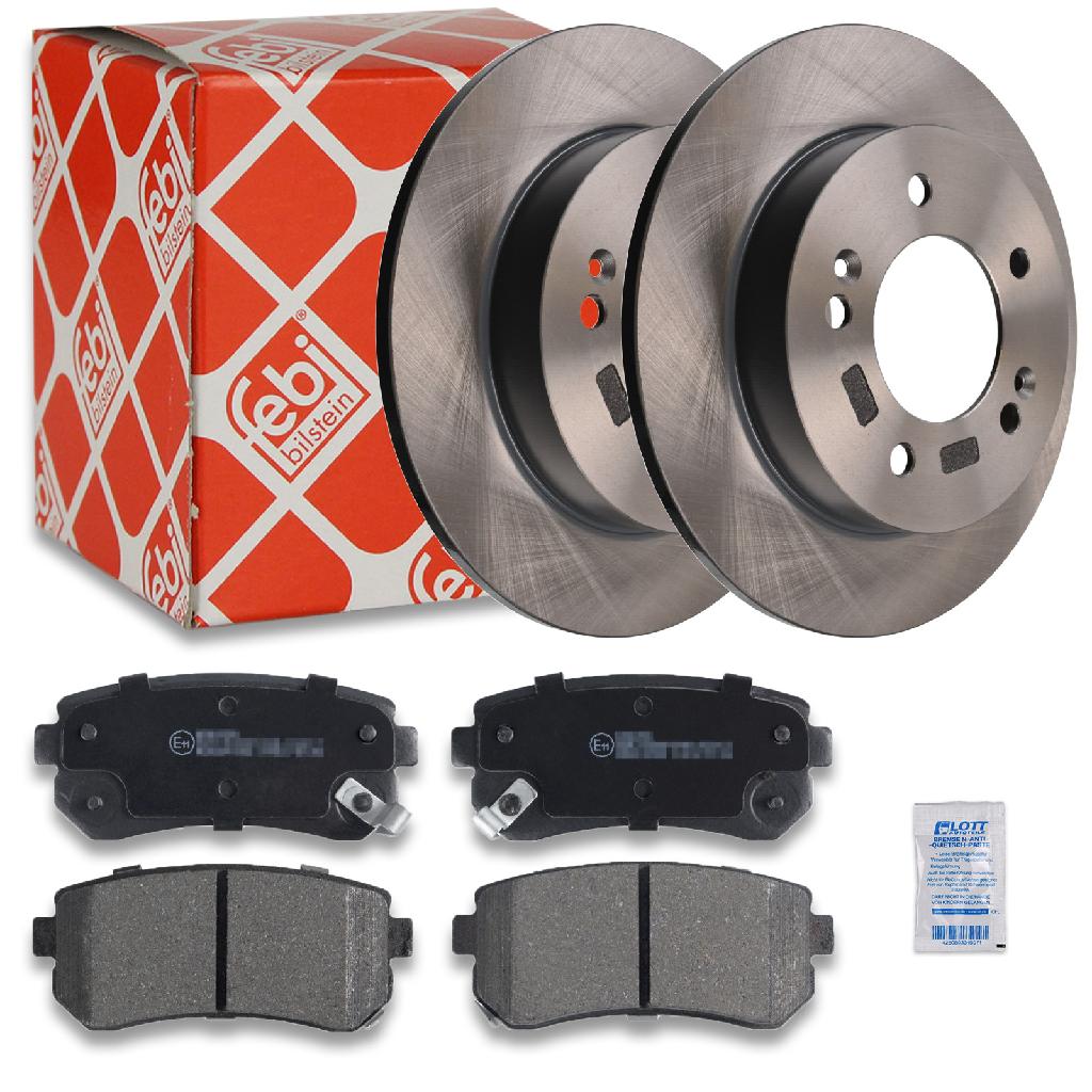 FEBI BILSTEIN Bremsbelagsatz, Scheibenbremse 116260 + Bremsscheibe 108432