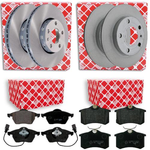 FEBI BILSTEIN Bremsbelagsatz, Scheibenbremse 16447 + Bremsbelagsatz, Scheibenbremse 16146 + Bremsscheibe 08352 + Bremsscheibe 23570 Bild FEBI BILSTEIN Bremsbelagsatz, Scheibenbremse 16447 + Bremsbelagsatz, Scheibenbremse 16146 + Bremsscheibe 08352 + Bremsscheibe 23570