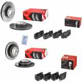 BREMBO Bremsscheibe 09.9077.1X + Bremsbelagsatz, Scheibenbremse P 56 025 + Bremsscheibe 09.B041.1X + Bremsbelagsatz, Scheibenbremse P 78 016