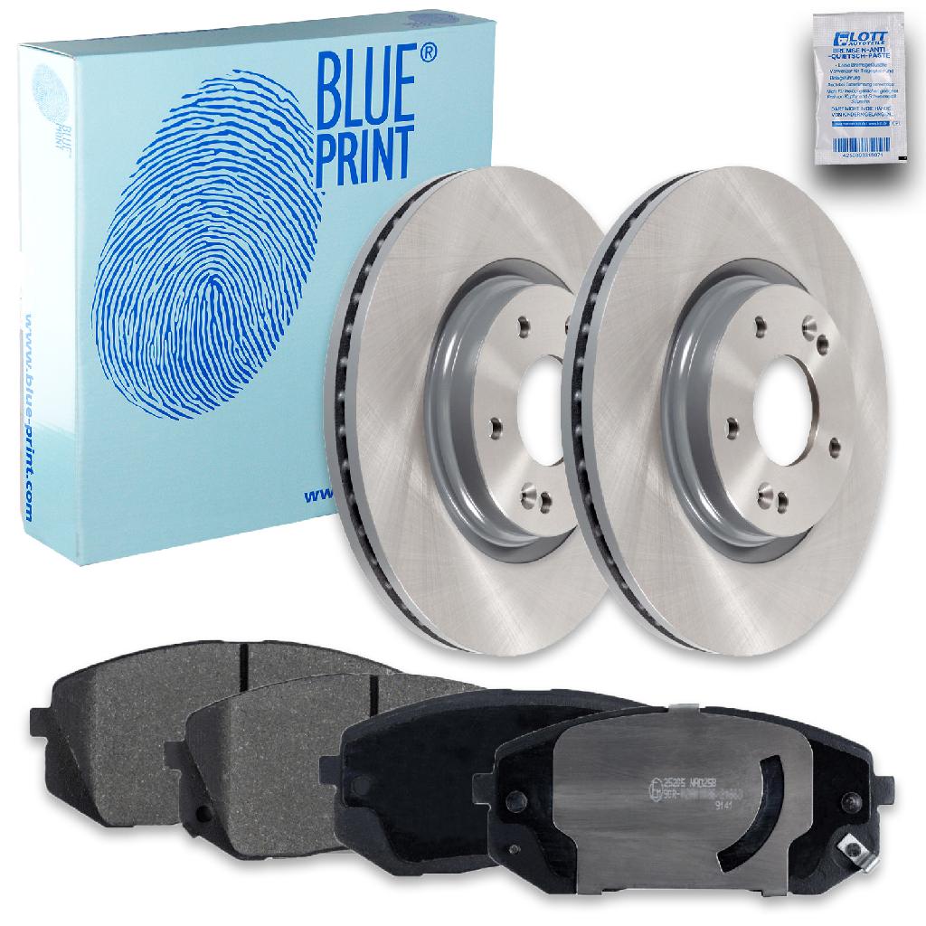 BLUE PRINT Bremsbelagsatz, Scheibenbremse ADG042179 + Bremsscheibe ADG043221
