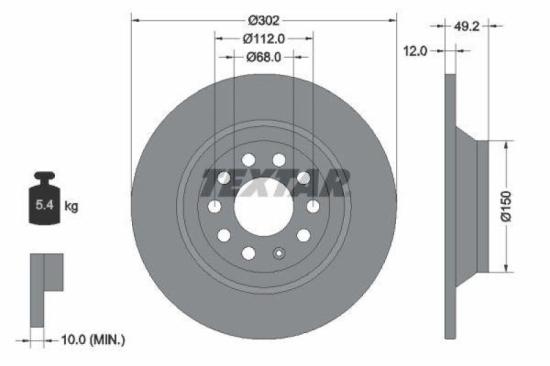 TEXTAR Bremsscheibe 92132300 + Bremsbelagsatz, Scheibenbremse 2395001 + Bremsscheibe 92132500 + Bremsbelagsatz, Scheibenbremse 2391401 Bild TEXTAR Bremsscheibe 92132300 + Bremsbelagsatz, Scheibenbremse 2395001 + Bremsscheibe 92132500 + Bremsbelagsatz, Scheibenbremse 2391401