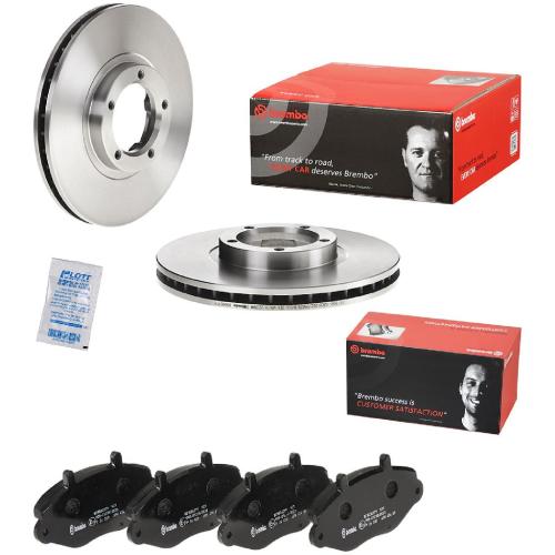 BREMBO Bremsbelagsatz, Scheibenbremse P 24 033 + Bremsscheibe 09.6967.14 Bild BREMBO Bremsbelagsatz, Scheibenbremse P 24 033 + Bremsscheibe 09.6967.14