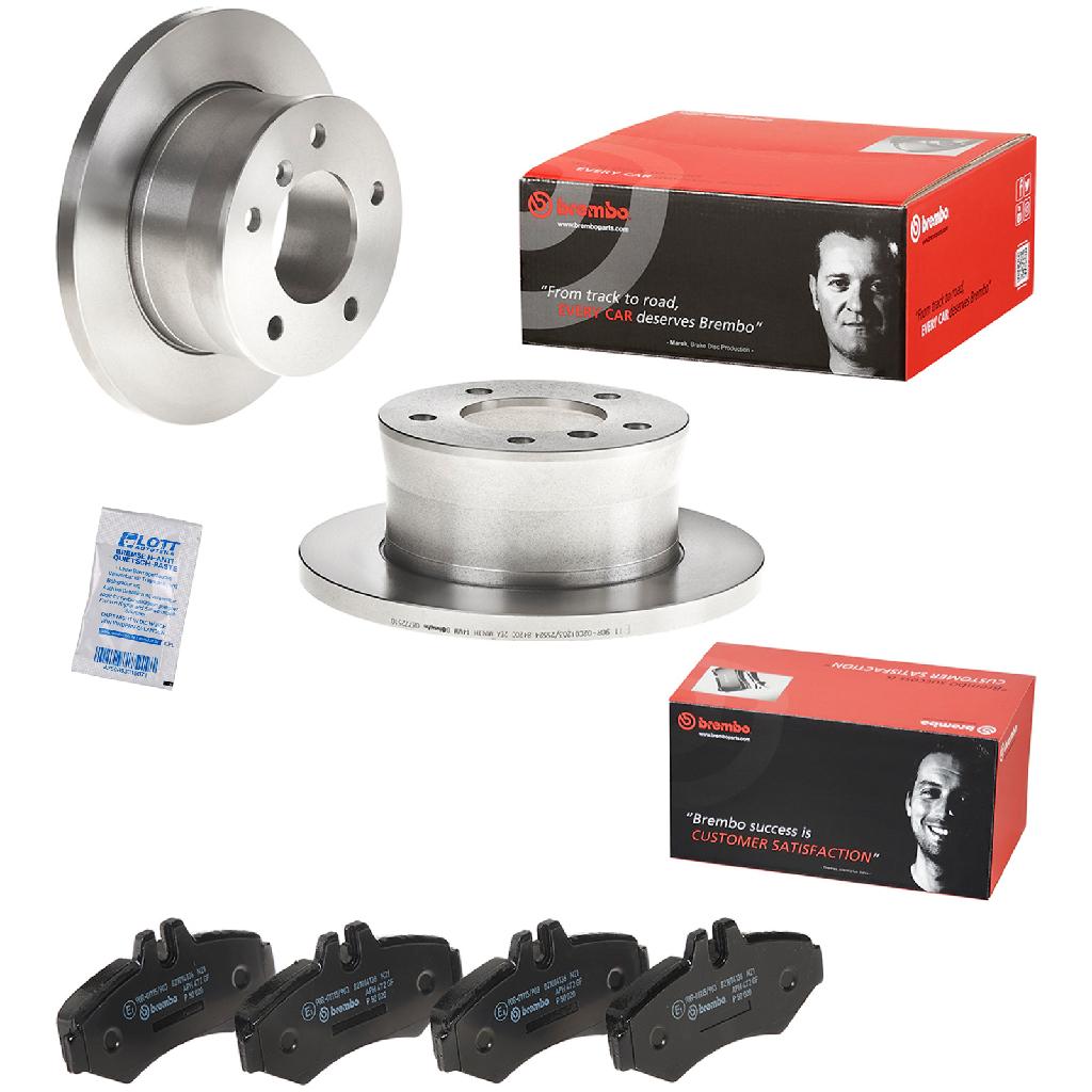 BREMBO Bremsscheibe 08.7725.20 + Bremsscheibe 08.7725.10 + Bremsbelagsatz, Scheibenbremse P 50 020