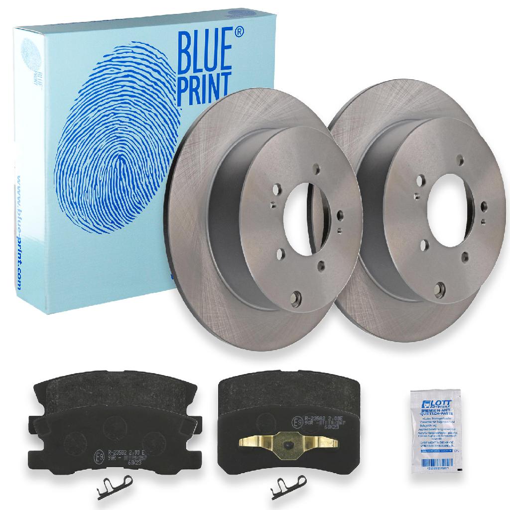 BLUE PRINT Bremsscheibe ADC443109 + Bremsbelagsatz, Scheibenbremse ADC44259