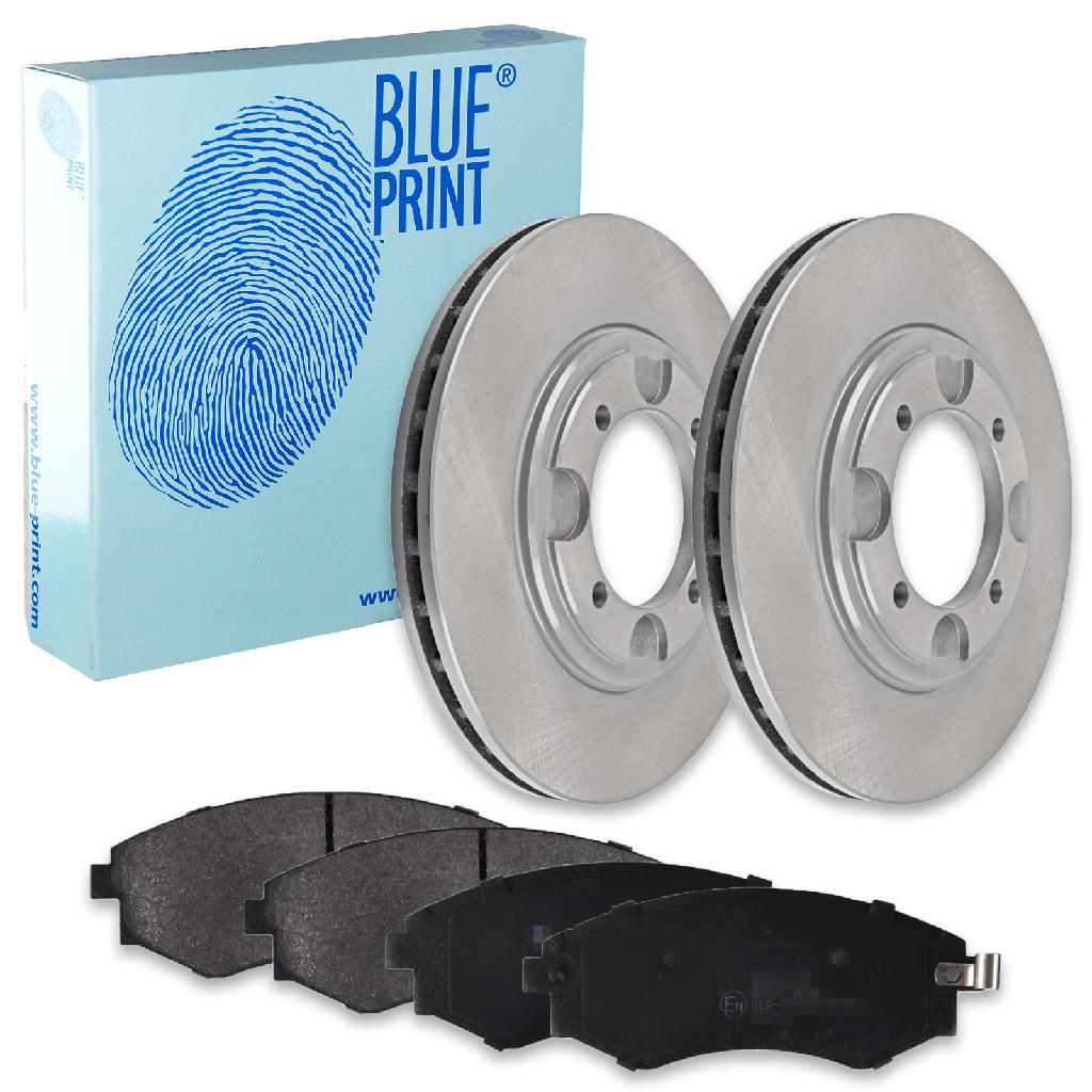 BLUE PRINT Bremsbelagsatz, Scheibenbremse ADG04205 + Bremsscheibe ADG04309