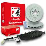 ATE Warnkontakt, Bremsbelagverschleiß 24.8190-0273.2 ZIMMERMANN Bremsscheibe 150.3481.52 + Bremsbelagsatz, Scheibenbremse 23791.205.1