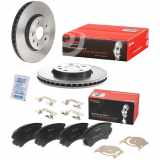 BREMBO Bremsbelagsatz, Scheibenbremse P 59 055 + Bremsscheibe 09.A971.11