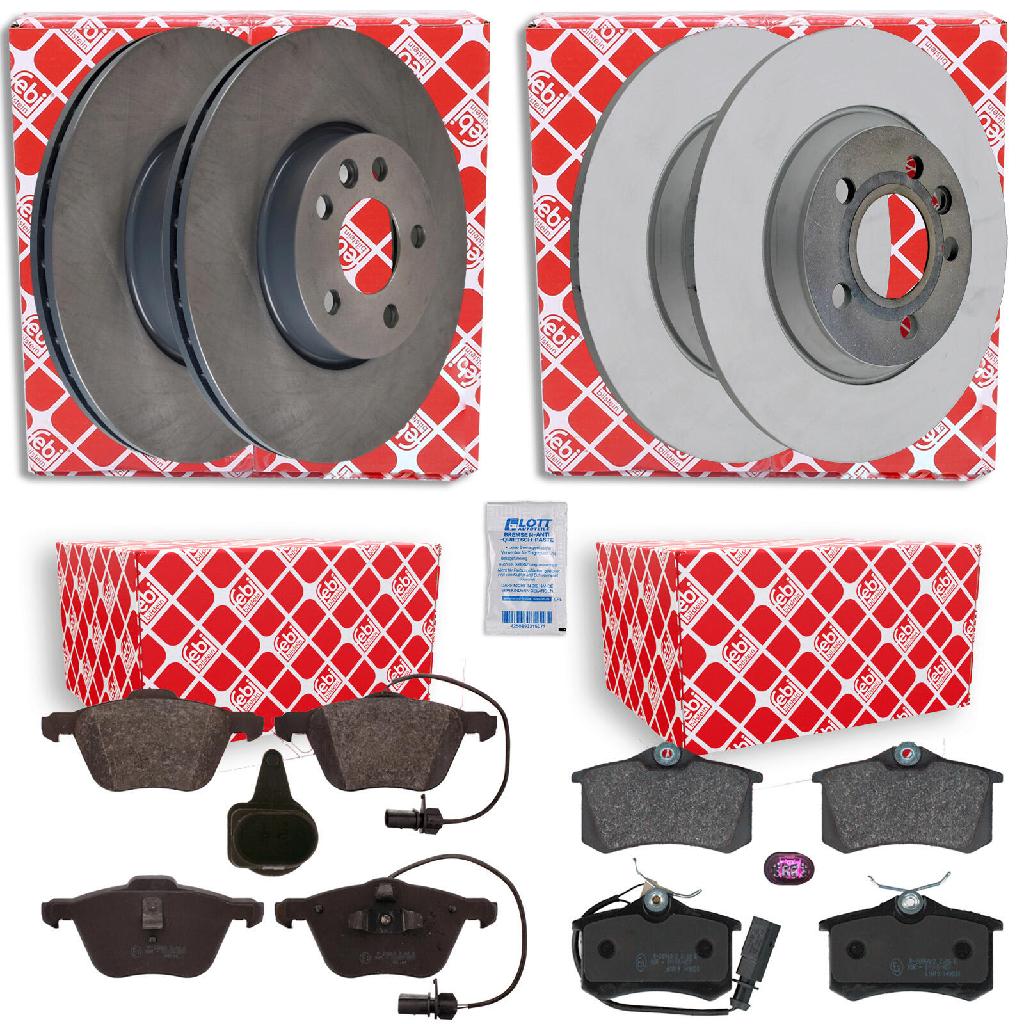 FEBI BILSTEIN Bremsbelagsatz, Scheibenbremse 16394 + Bremsscheibe 21941 + Bremsscheibe 23564 + Bremsbelagsatz, Scheibenbremse 16629