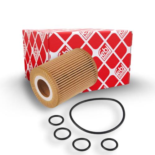 FEBI BILSTEIN Ölfilter 108305 + Filter, Innenraumluft 32367 + Luftfilter 36201 + Motoröl 32942 Bild FEBI BILSTEIN Ölfilter 108305 + Filter, Innenraumluft 32367 + Luftfilter 36201 + Motoröl 32942