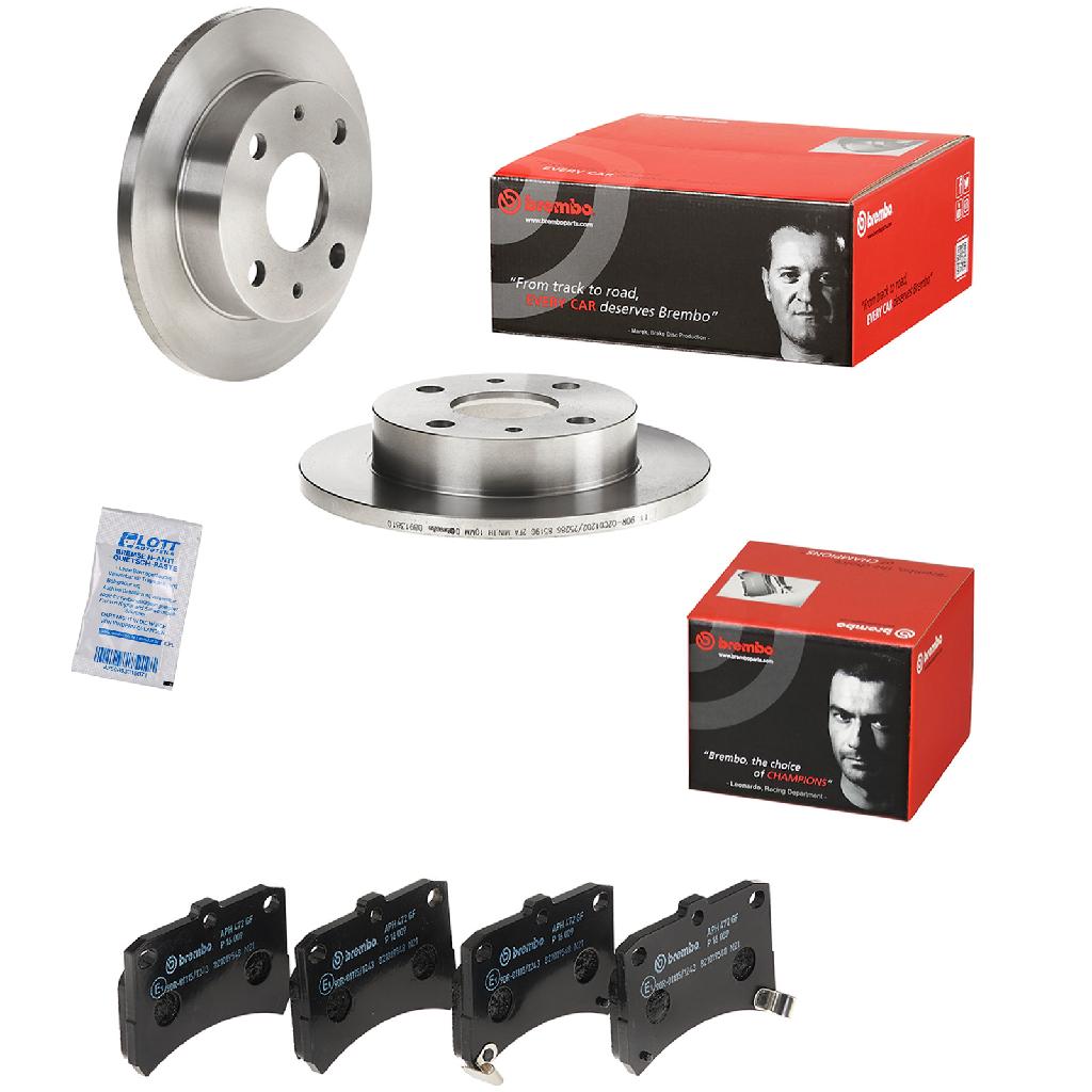 BREMBO Bremsscheibe 08.9138.10 + Bremsbelagsatz, Scheibenbremse P 16 009