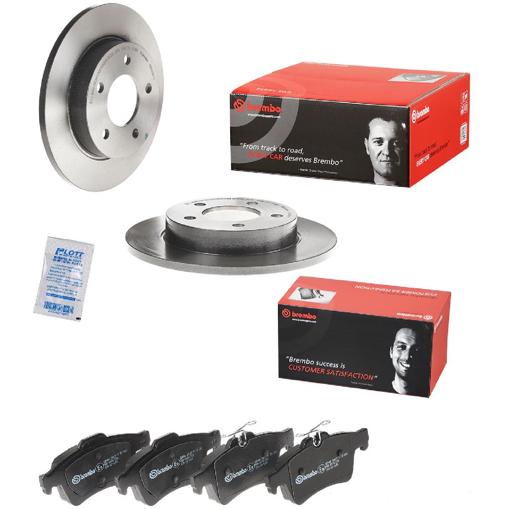 BREMBO Bremsscheibe 08.A029.11 + Bremsbelagsatz, Scheibenbremse P 59 042