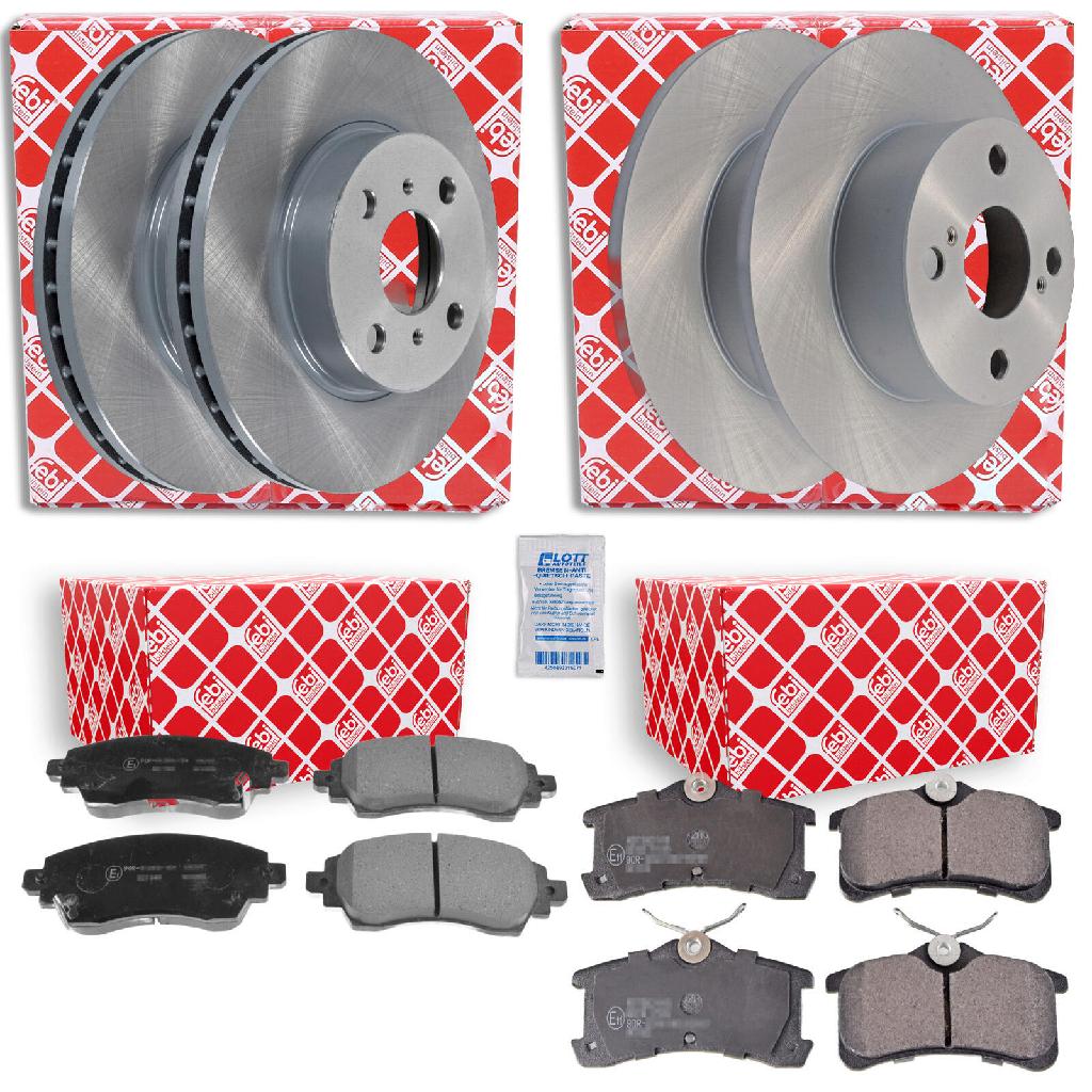 FEBI BILSTEIN Bremsbelagsatz, Scheibenbremse 170264 + Bremsscheibe 26071 + Bremsbelagsatz, Scheibenbremse 116353 + Bremsscheibe 11893