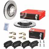 BREMBO Bremsbelagsatz, Scheibenbremse P 85 076 + Bremsscheibe 09.8842.21