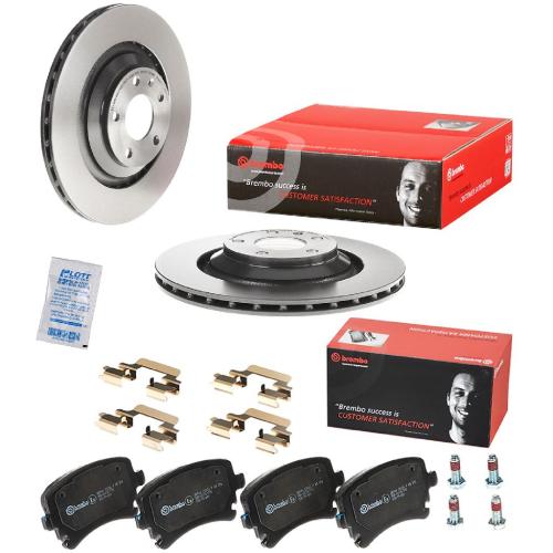 BREMBO Bremsbelagsatz, Scheibenbremse P 85 076 + Bremsscheibe 09.8842.21 Bild BREMBO Bremsbelagsatz, Scheibenbremse P 85 076 + Bremsscheibe 09.8842.21