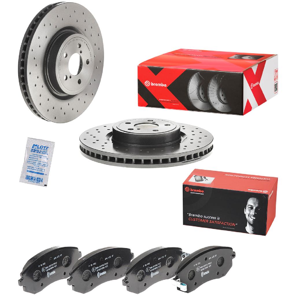 BREMBO Bremsbelagsatz, Scheibenbremse P 78 013 + Bremsscheibe 09.A870.1X