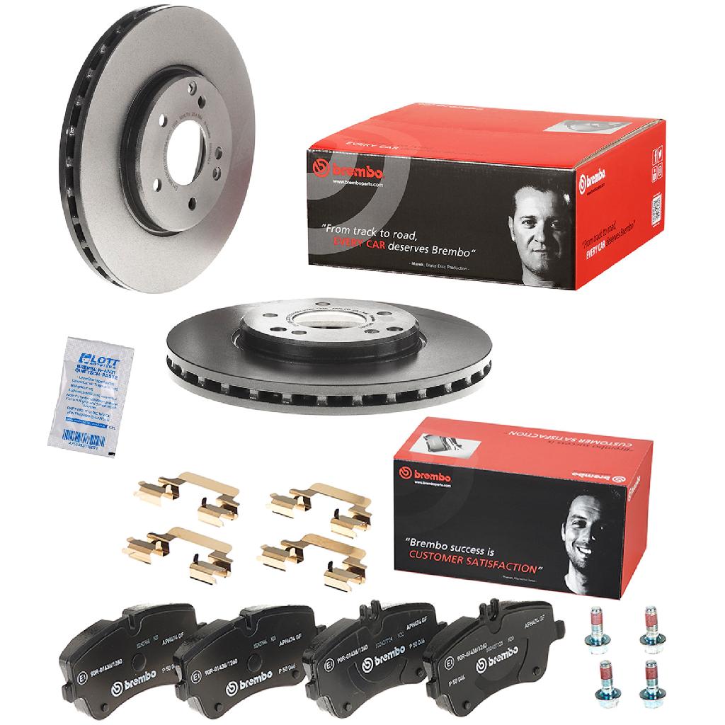 BREMBO Bremsbelagsatz, Scheibenbremse P 50 046 + Bremsscheibe 09.8304.21