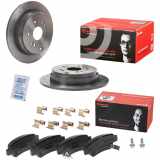 BREMBO Bremsscheibe 08.A871.1X + Bremsbelagsatz, Scheibenbremse P 28 046
