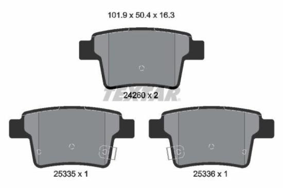 TEXTAR Bremsscheibe 92109703 + Bremsbelagsatz, Scheibenbremse 2426001 Bild TEXTAR Bremsscheibe 92109703 + Bremsbelagsatz, Scheibenbremse 2426001