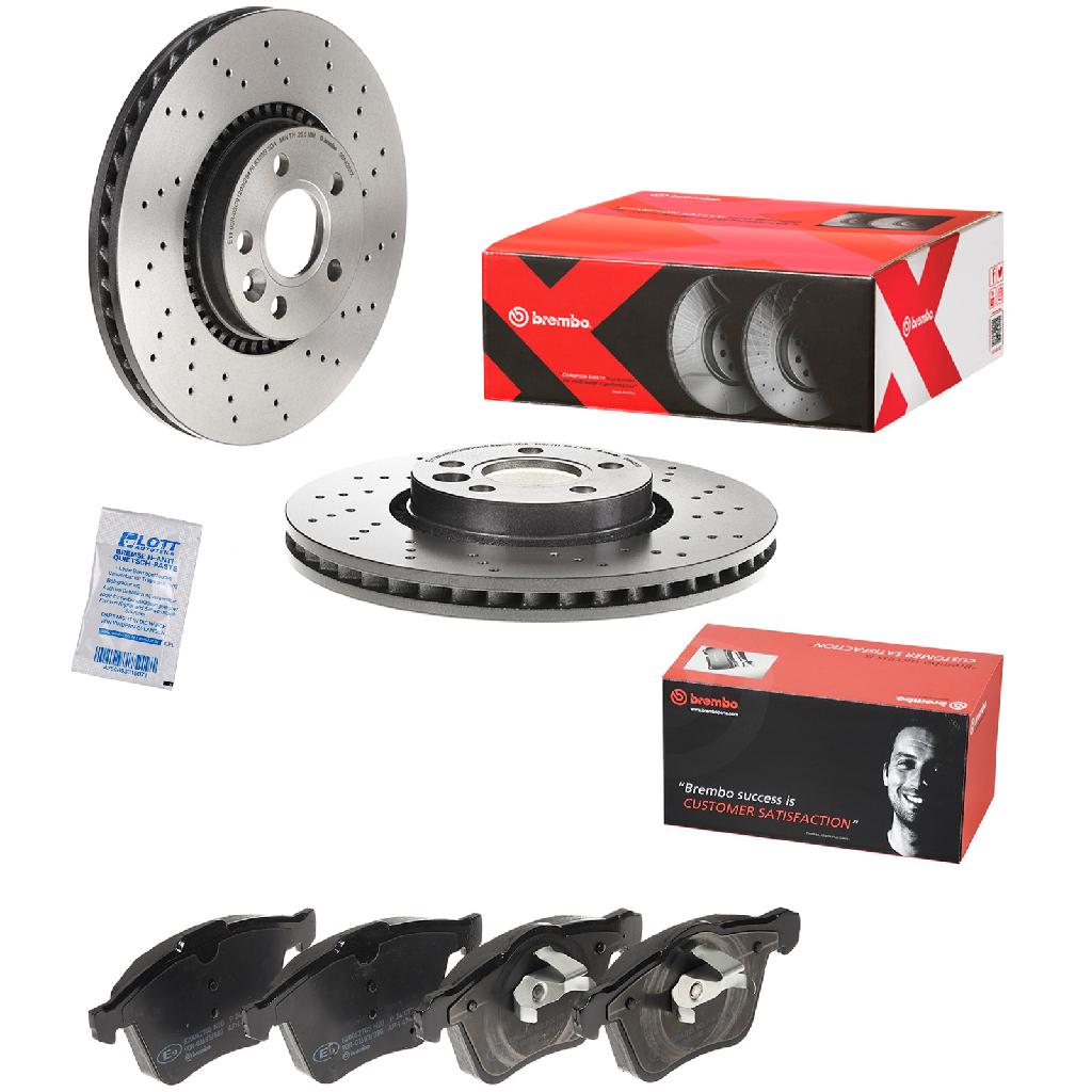 BREMBO Bremsbelagsatz, Scheibenbremse P 24 077 + Bremsscheibe 09.A426.1X