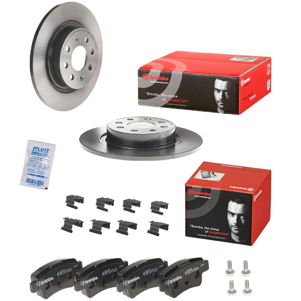 BREMBO Bremsbelagsatz, Scheibenbremse P 23 104 + Bremsscheibe 08.9460.11