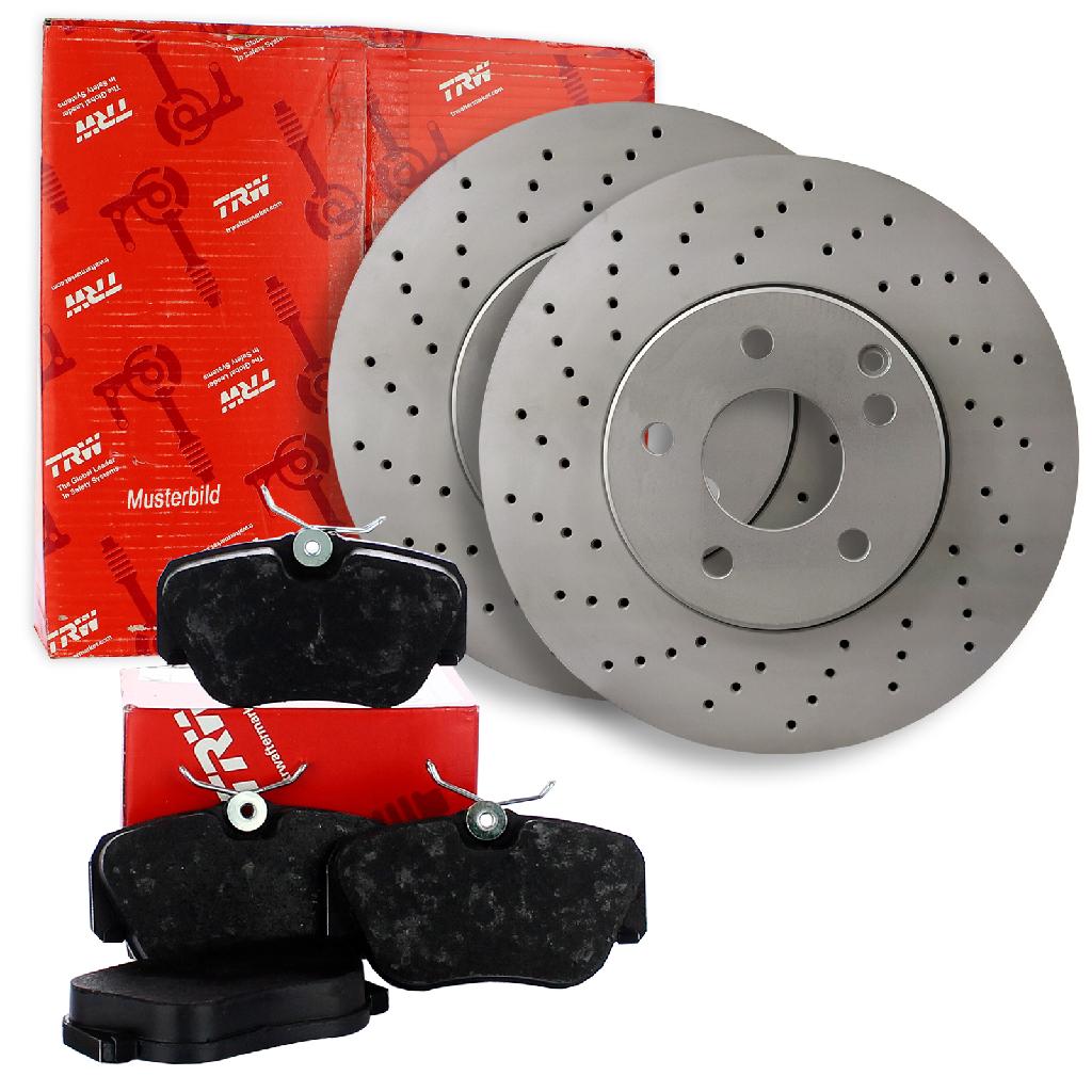 TRW Bremsbelagsatz, Scheibenbremse GDB1554 + Bremsscheibe DF6189S